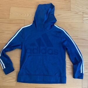 Blue adidas size (10/12) kids hoodie